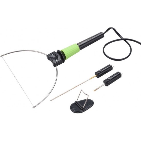 Electric Foam cutter with 3 heads for cutting and burning, with tools